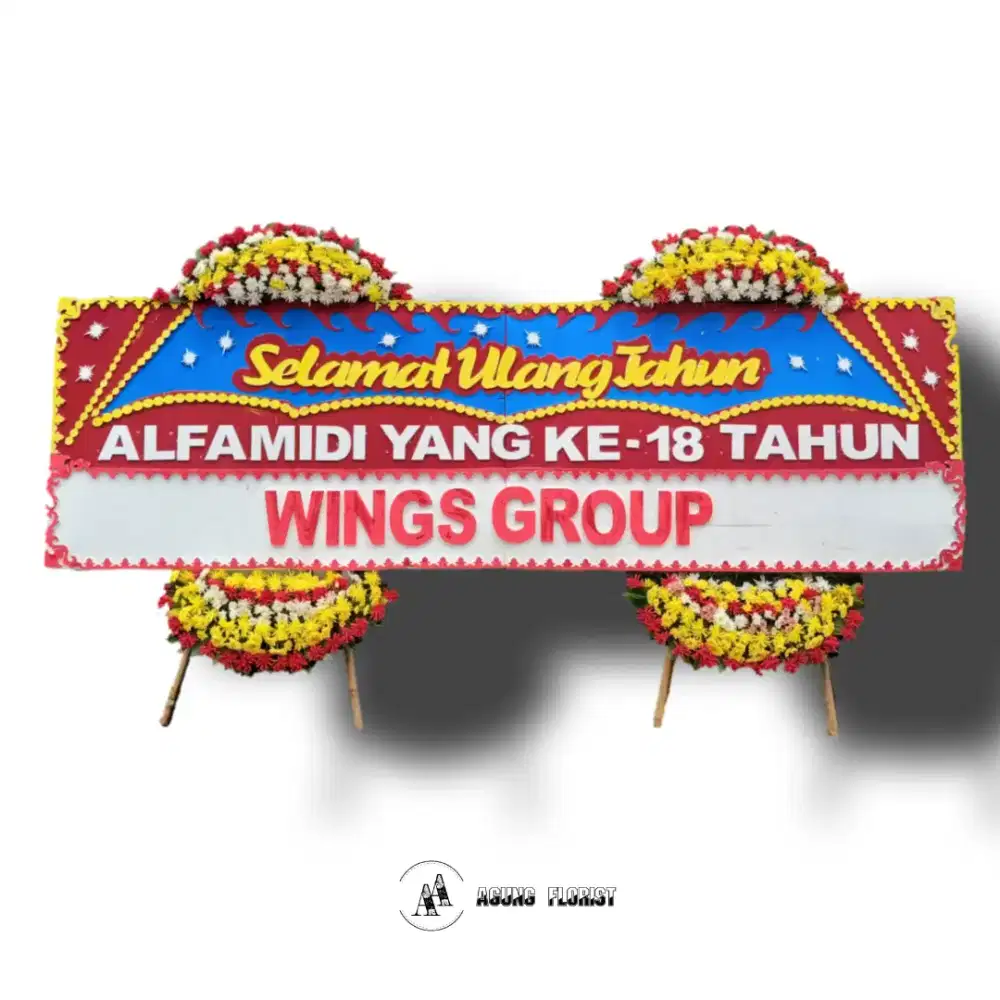 Karangan bunga papan