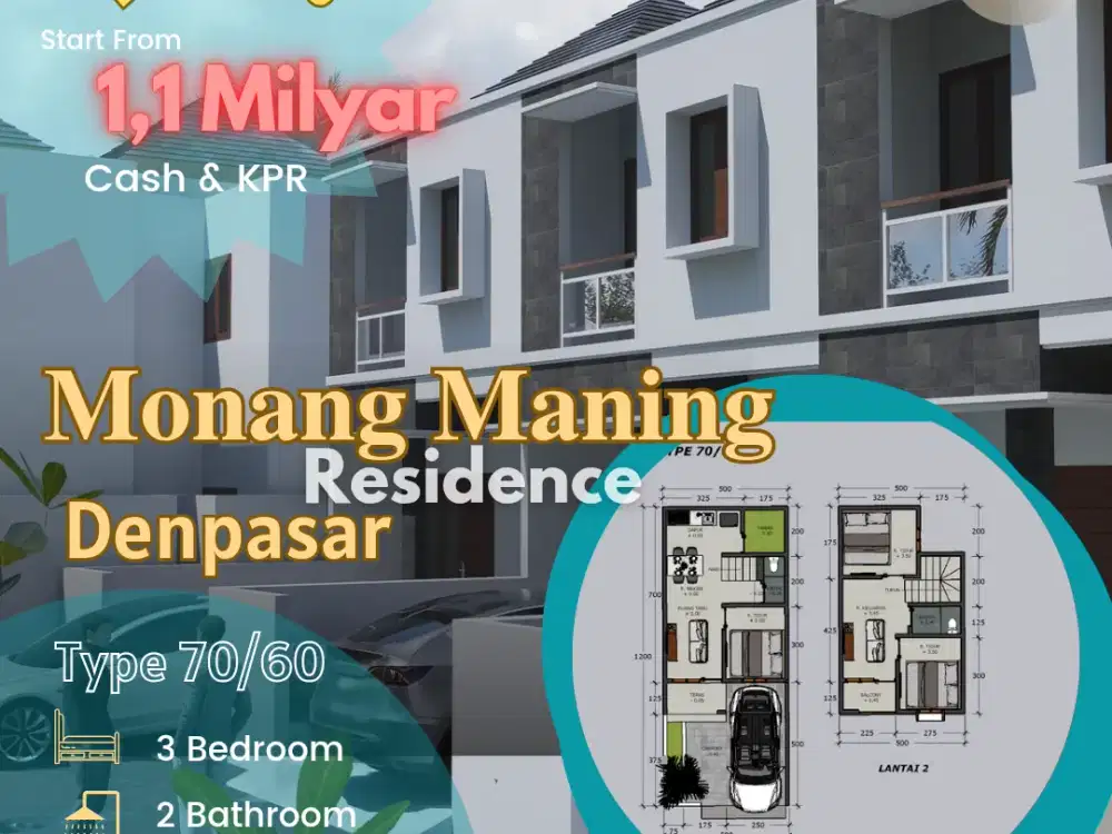 Jual Rumah Monang maning residence Denpasar barat Bali