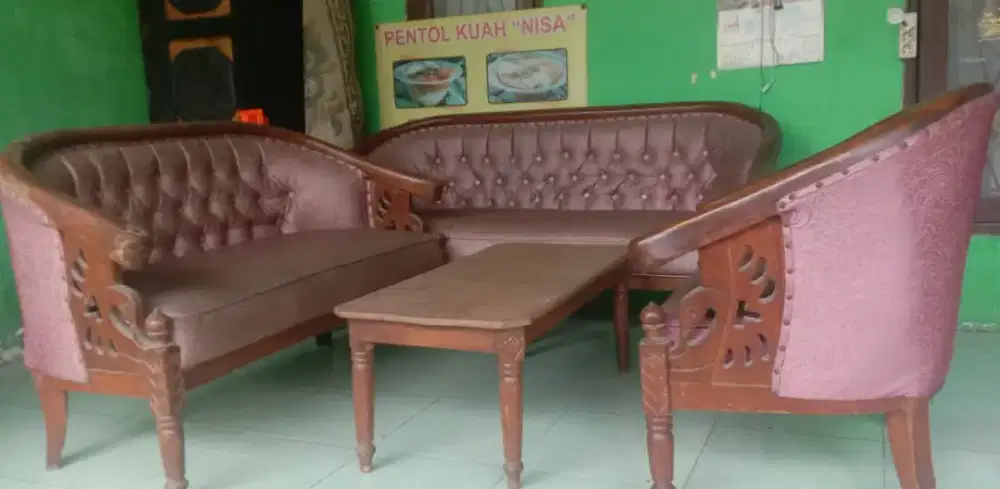 DIJUAL MEJA KURSI KAYU