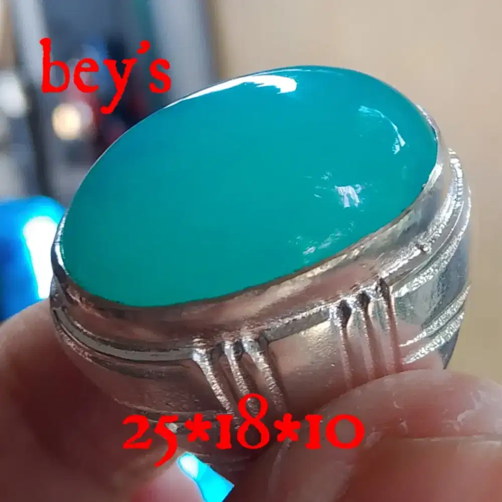 Natural bacan Doko bodyglass dim 25*18*10 ring alfaka size 8 NET HARGA