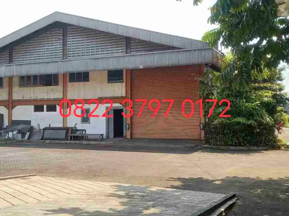Dijual Disewakan Luas Gudang Workshop Furniture di Setu Bekasi