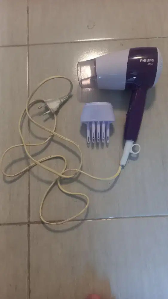 Hairdryer hair dryer PHILIPS 400 WATT warna ungu