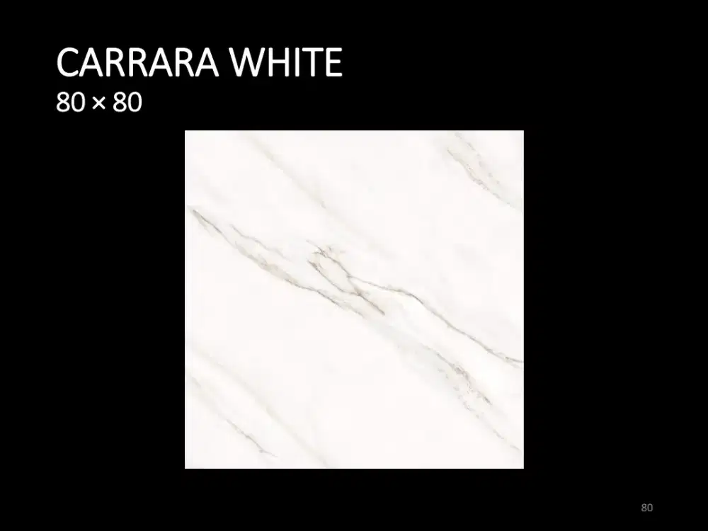 Summit Granite Tile - Carrara White 80x80
