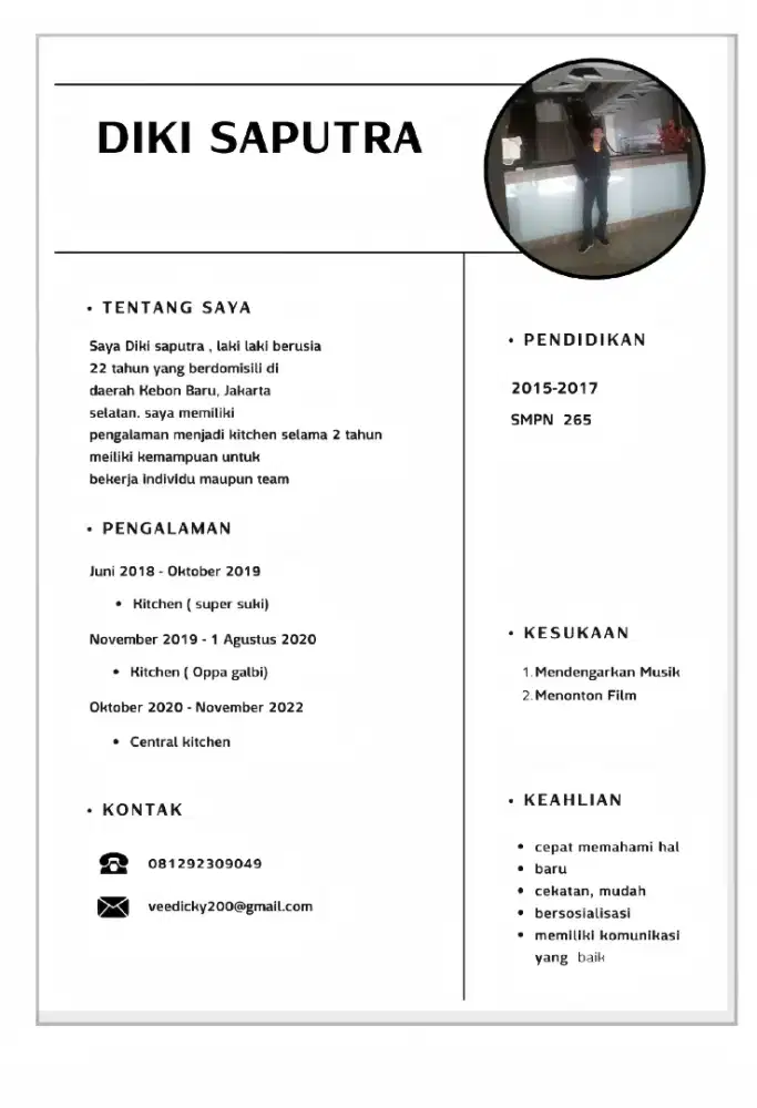 Mencari kerja apa saja pernah menjadi pedagang kaki 5