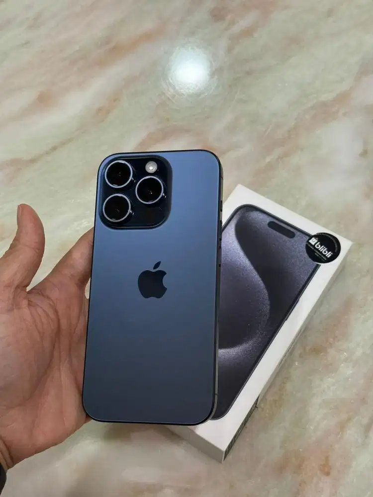 iPhone 15 Pro 1 TB Titanium Blue iBox mulus 100%