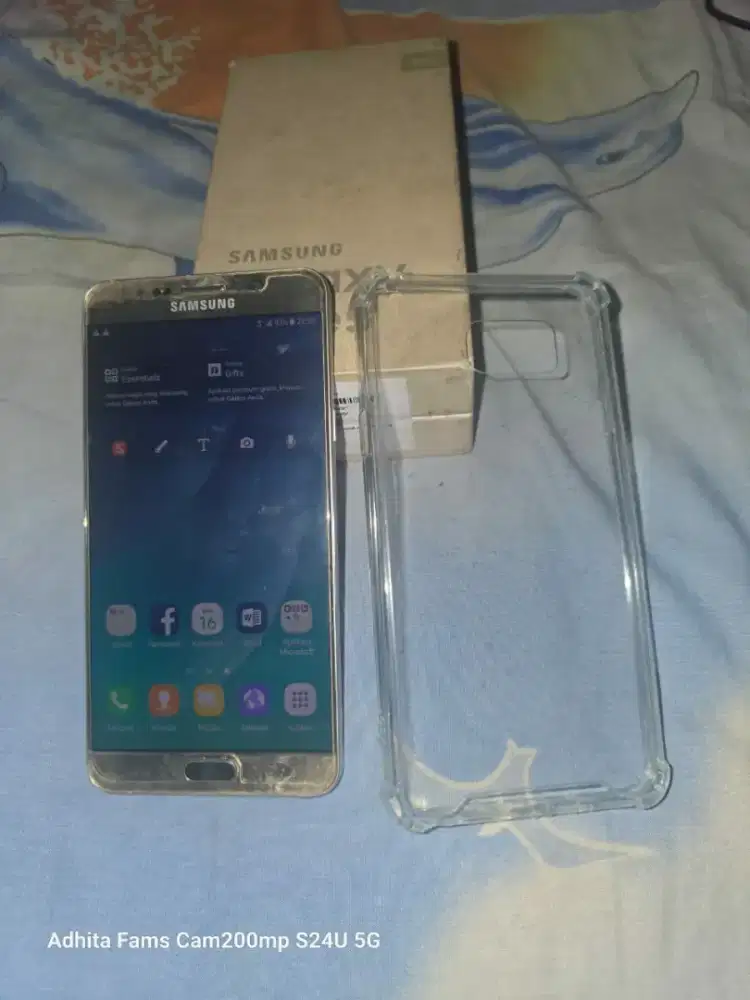 Samsung Galaxy Note 5 Warna Gold Lengkap Bekas Resmi Ram 4/32gb Lancar