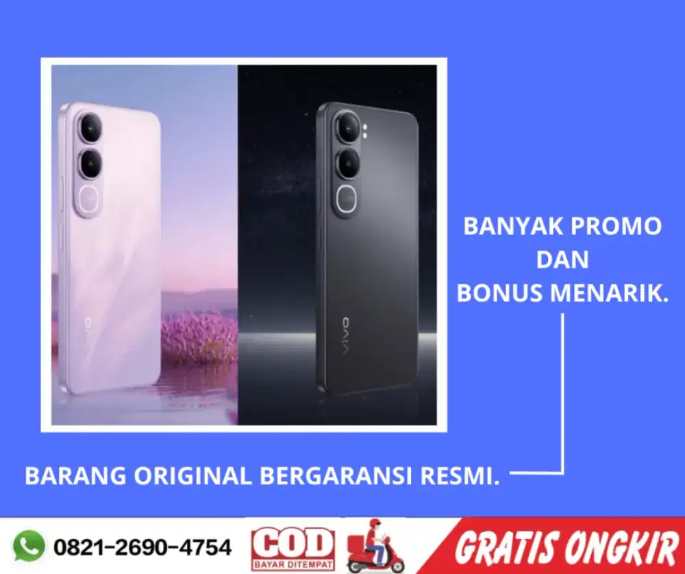Vivo Y21d 6GB+6GB/255GB ,Baru,Segel Box Resmi,Garansi Resmi,Original
