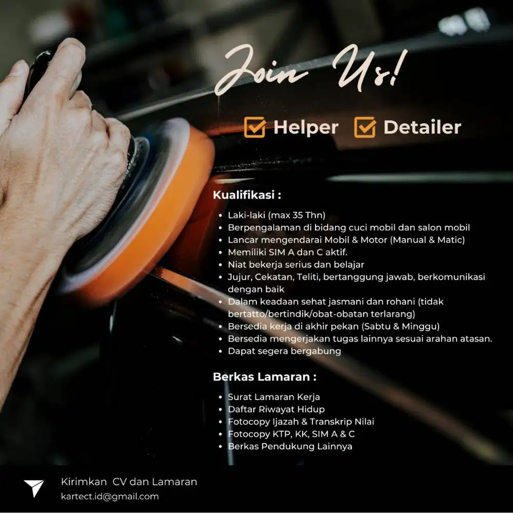 Tukang Cuci Mobil / Doorsmeer