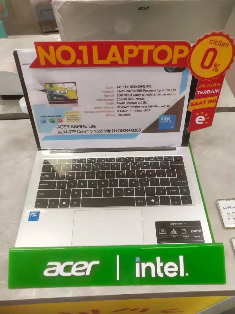 ACER ASPIRE LITE AL14-37P Intel Core 3, Bisa Cicilan pakai Homecredit