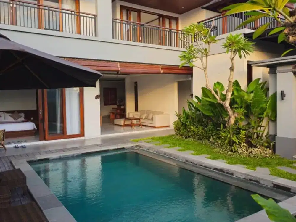 DIJUAL / DISEWAKAN VILLA 2 LANTAI DENGAN PEMANDANGAN SAWAH DI GIANYAR, BALI