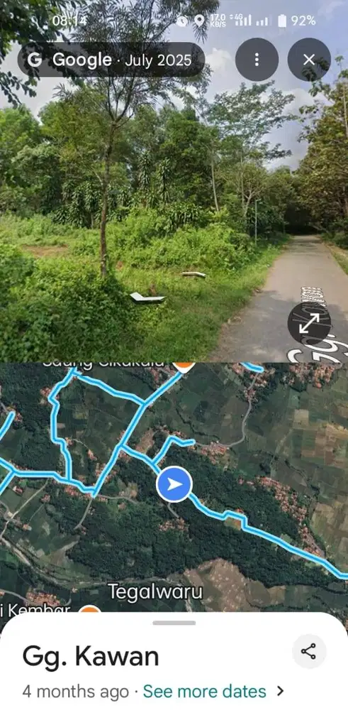 DIJUAL.Tanah berupa kebun