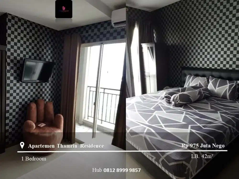 Dijual Apartement Thamrin Residence Mid Floor 1BR Furnished