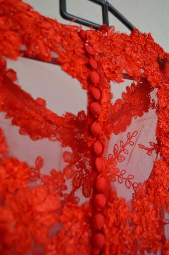 Kebaya Nikah Merah 5 meter