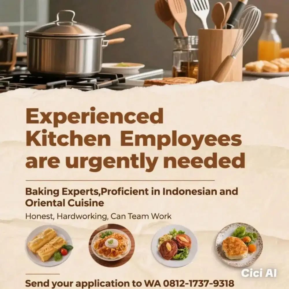 Tenaga Kerja Bagian Dapur