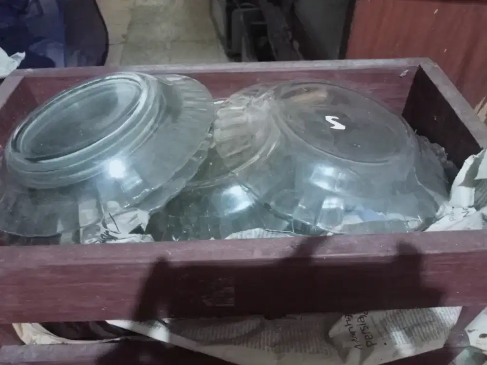 DIJUAL PIRING MAKAN KACA 100 PCS