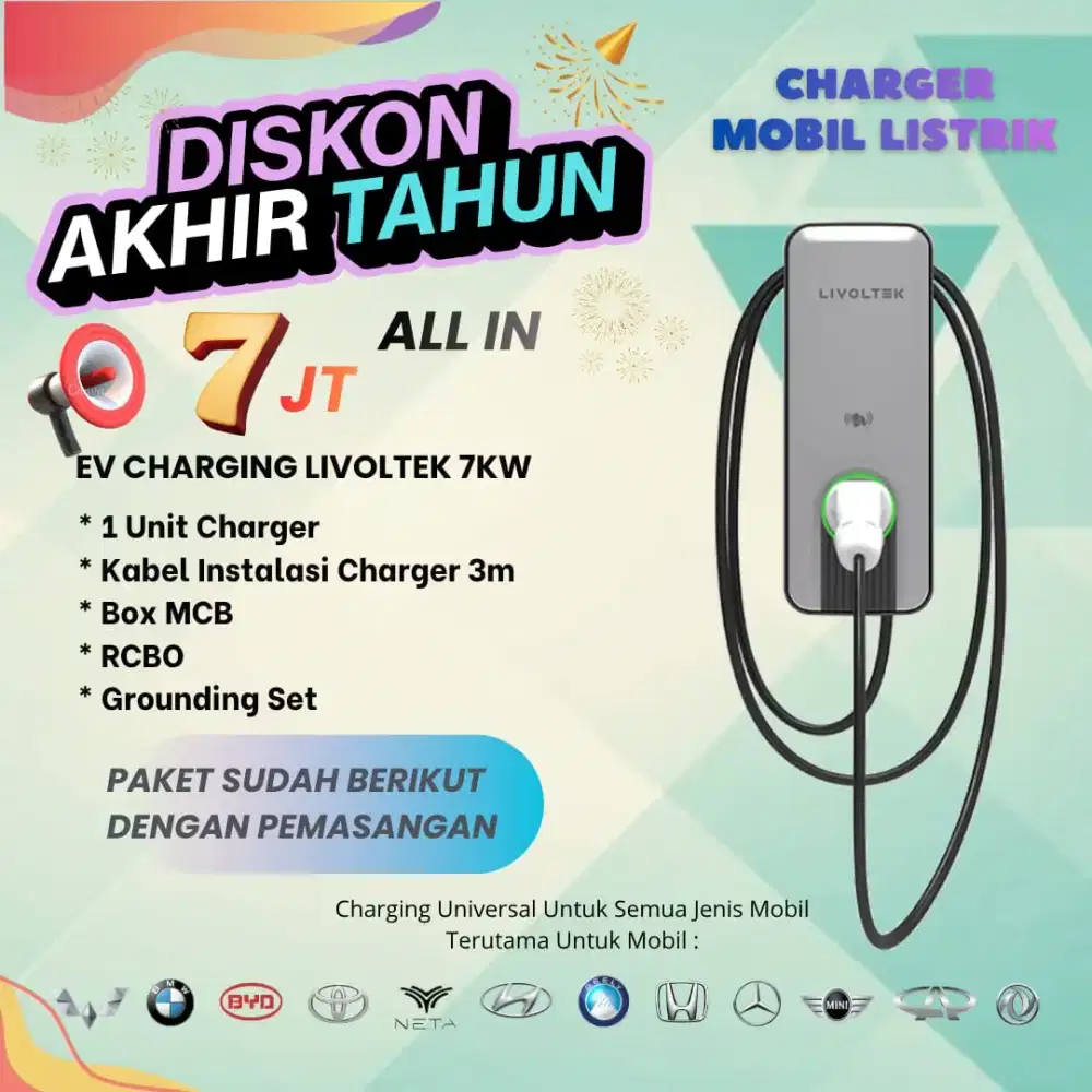 EV CHARGING LIVOLTEK 7KW , PROMO ALL IN 7JT