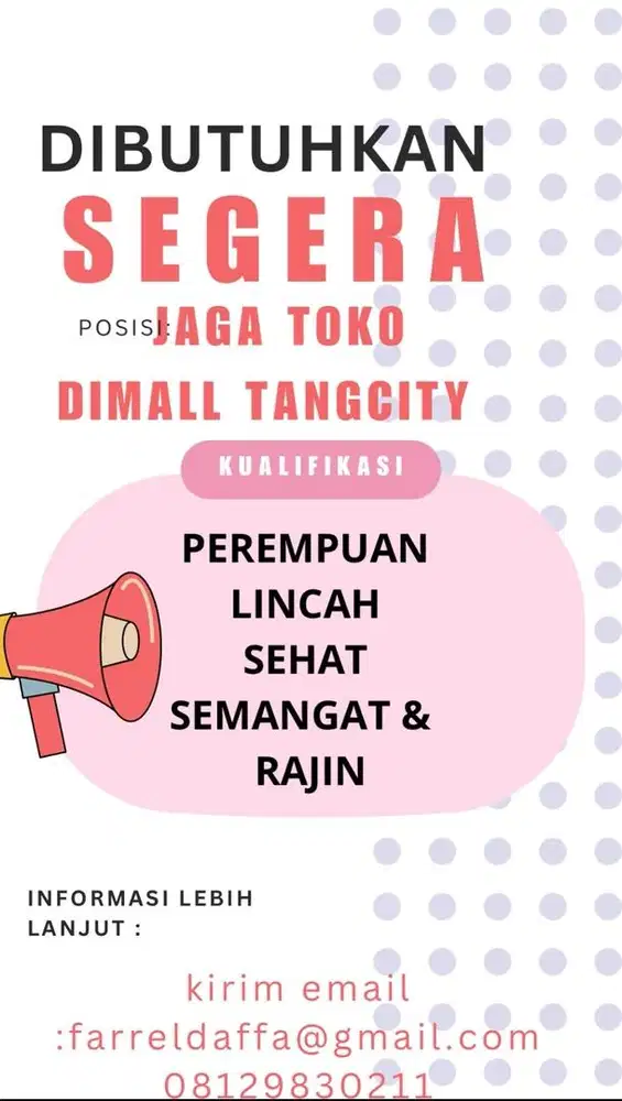 PENJAGA STORE DI MALL