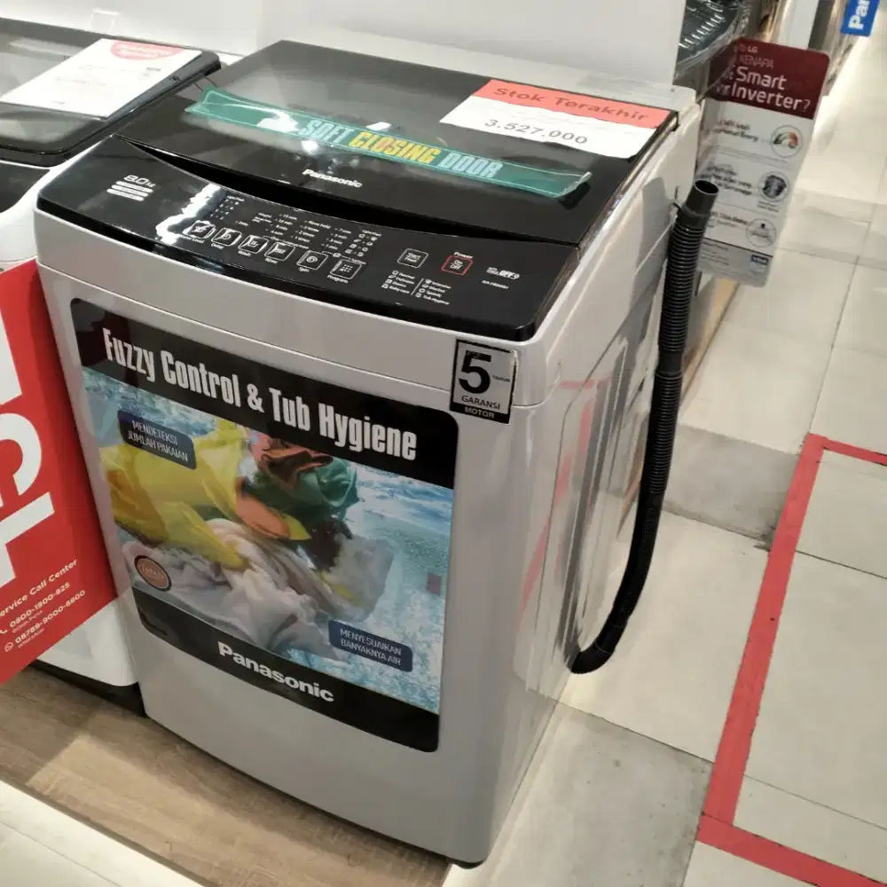 Stok Terakhir mesin cuci Panasonic 8KG TL