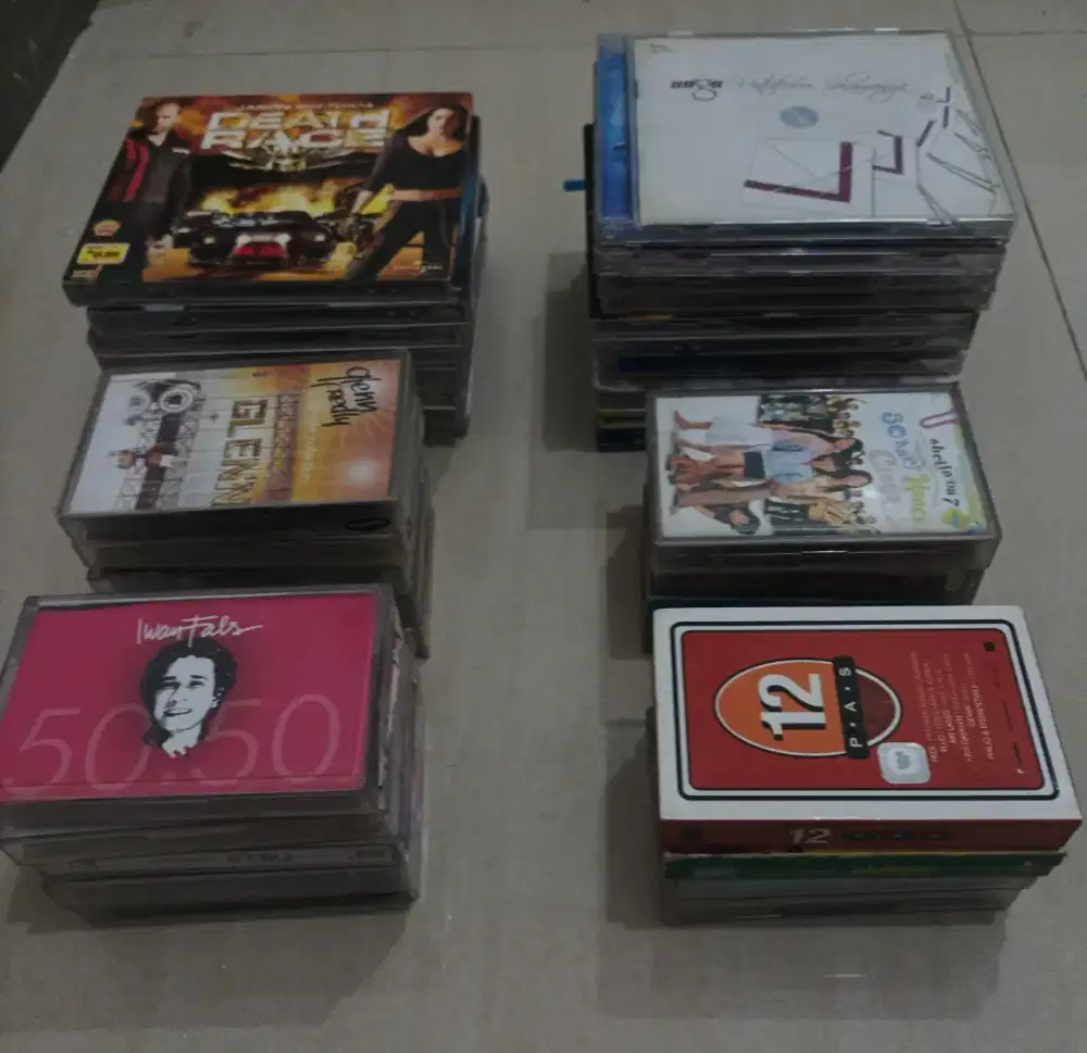 Kaset CD VCD hits total 36 pcs 200rb
