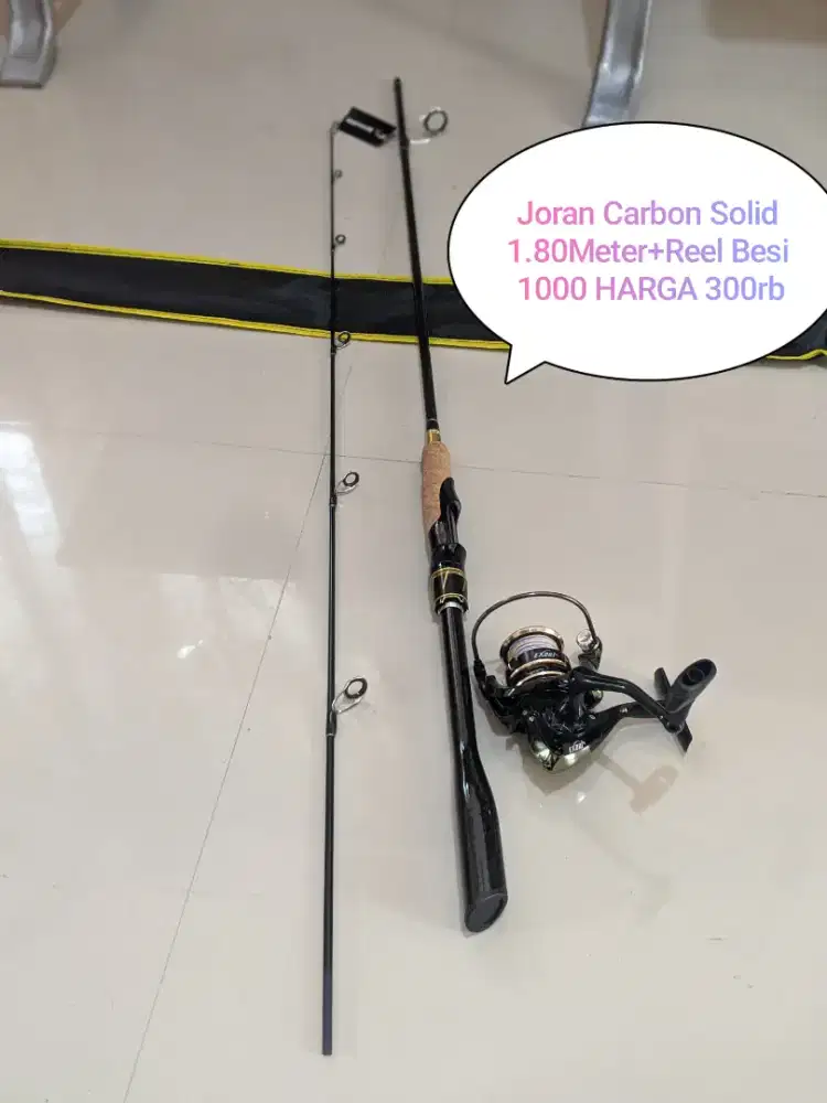 Joran Carbon solid 1.80 Meter kekuatan 12kg/15kg