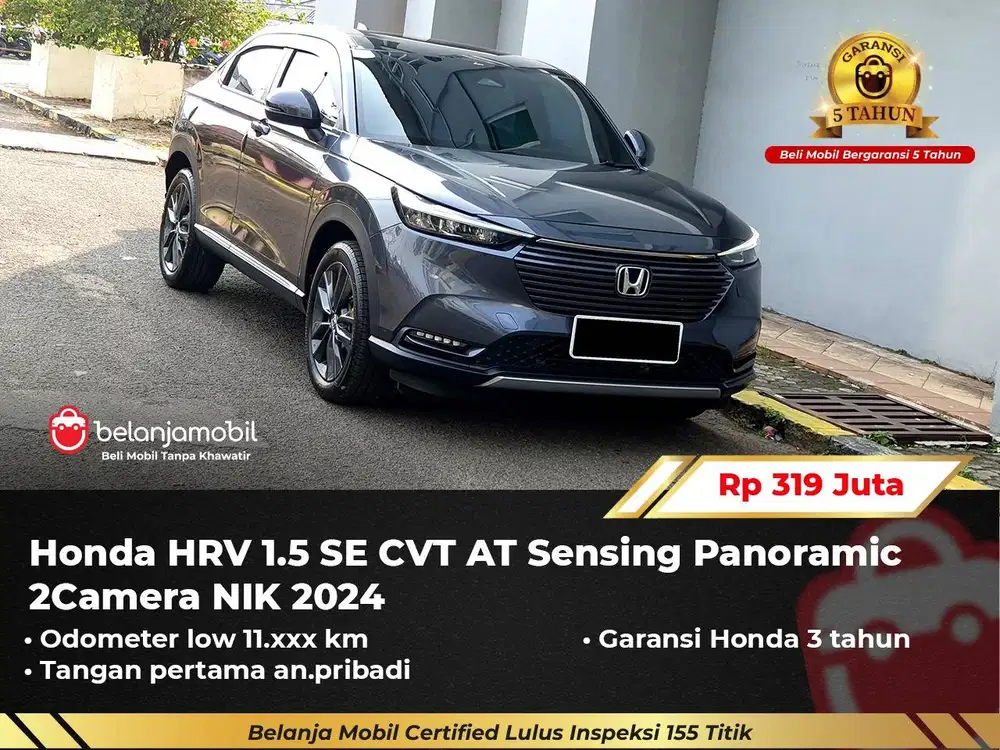 [ GARANSI 5 TH ] Honda HRV HR-V HR V 1.5 SE CVT AT Sensing 2024/2025