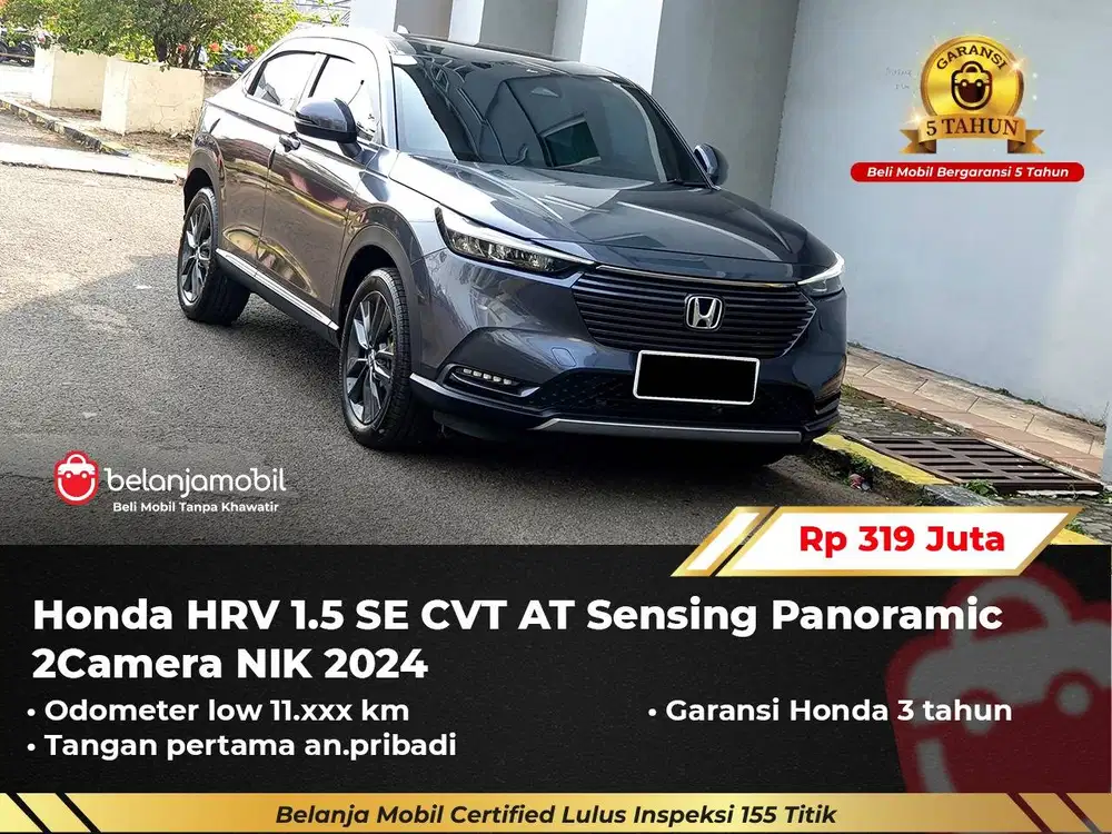 [ GARANSI 5 TH ] Honda HRV HR-V HR V 1.5 SE CVT AT Sensing 2024/2025
