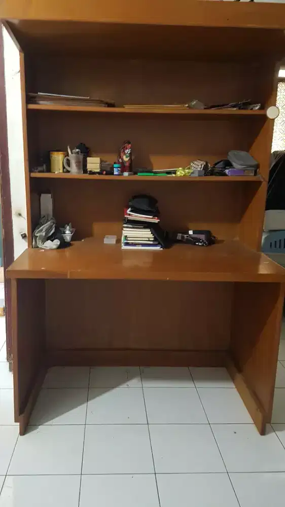 ( NEGO ) Lemari Meja Belajar / Kerja Dari Kayu