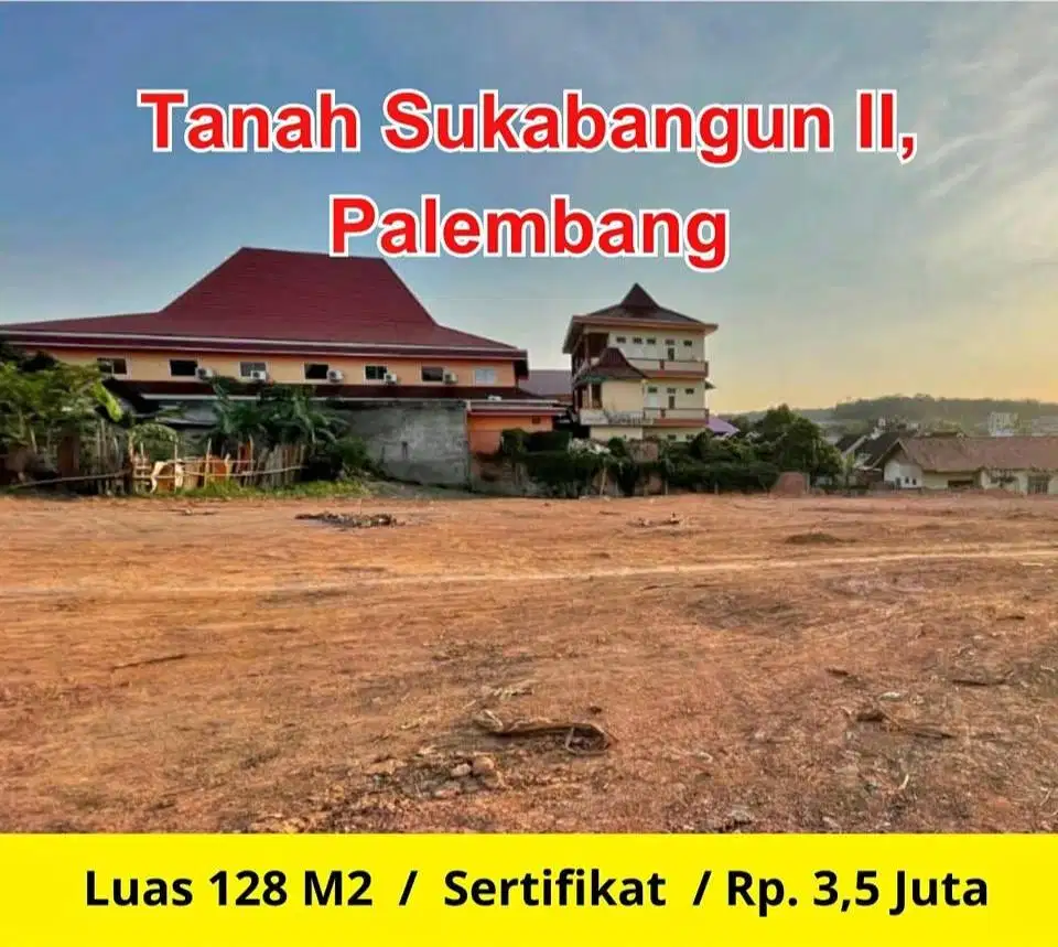 DIJUAL tanah pusat kota SUKARAMI JL SUKABANGUN 2
