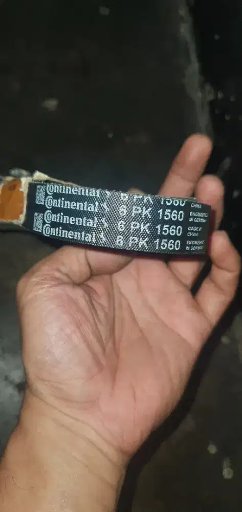 FAN BELT PEUGEOT 206 CBU UKURAN 6PK 1560 MERK CONTINENTAL KONDISI NEW