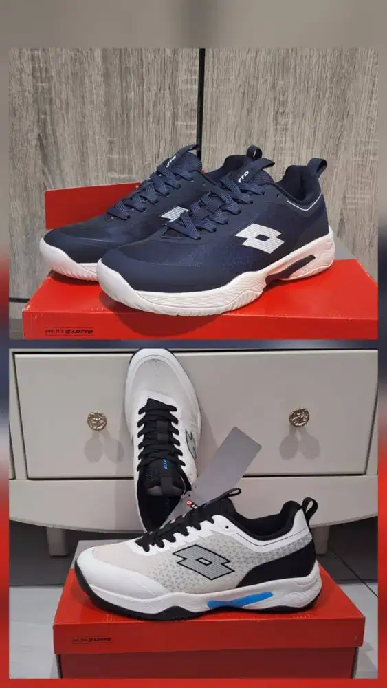 Sepatu LOTTO - LOT Etre Tennis (A/M) Original White/Blue