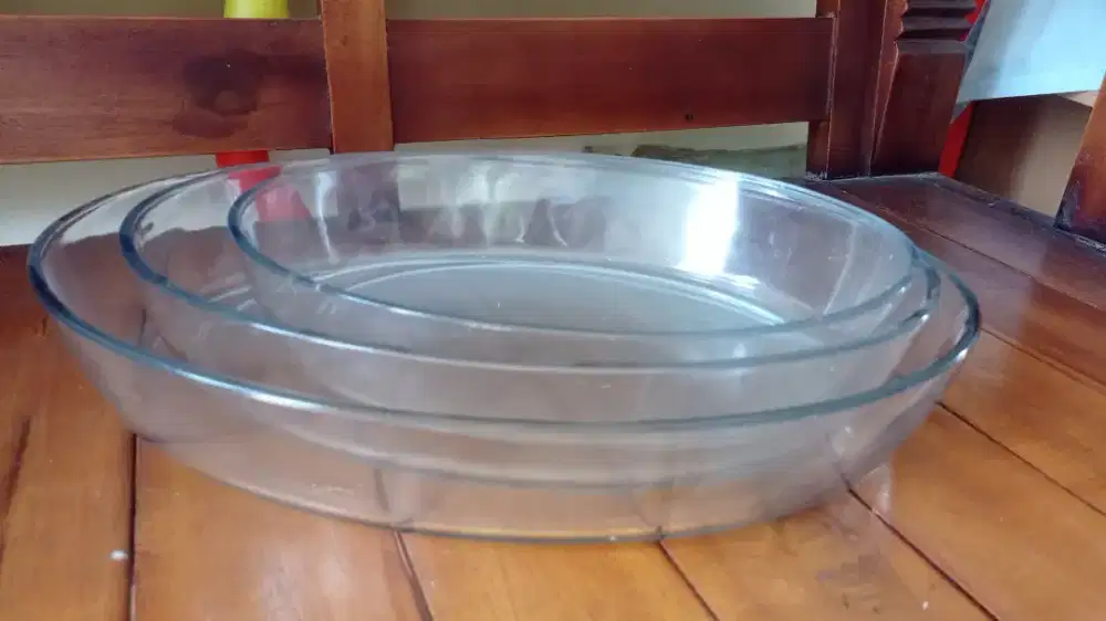 Marinex Set loyang kaca oval tahan panas