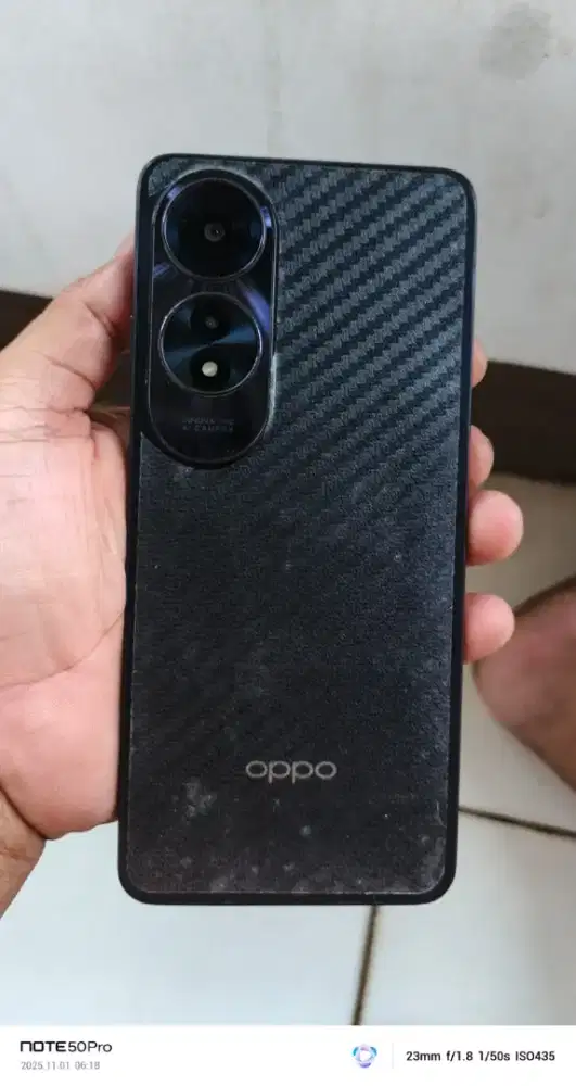 Opo A60. Resmi 8/128 gantian lyar rapih normal smua NFC