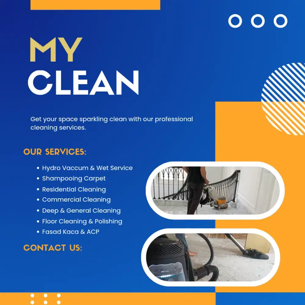 Deep general cleaning, Hyrovacum, wetservice, poles lantai/sofa.