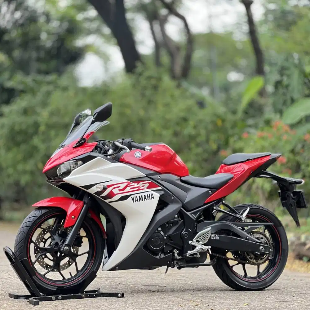 YAMAHA R25 V1 MERAH PUTIH 2015 KM LOW PAJAK PANJANG GASPOL