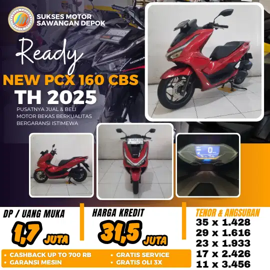 ISTIMEWA HONDA NEW PCX 160 CBS TH 2025 MULUS BISA CASH KREDIT GARANSI