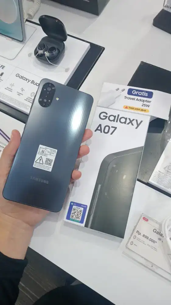 Samsung A07 free kepala charger ram besat 8/256