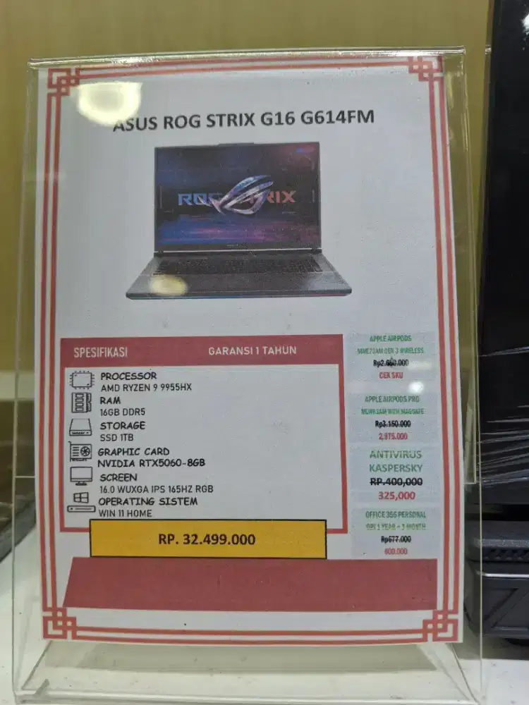 Asus ROG STRIX G16 G614FM