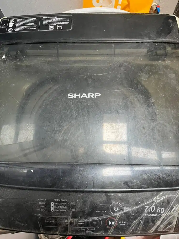 Sharp mesin cuci  7kg ES•876P•GY z