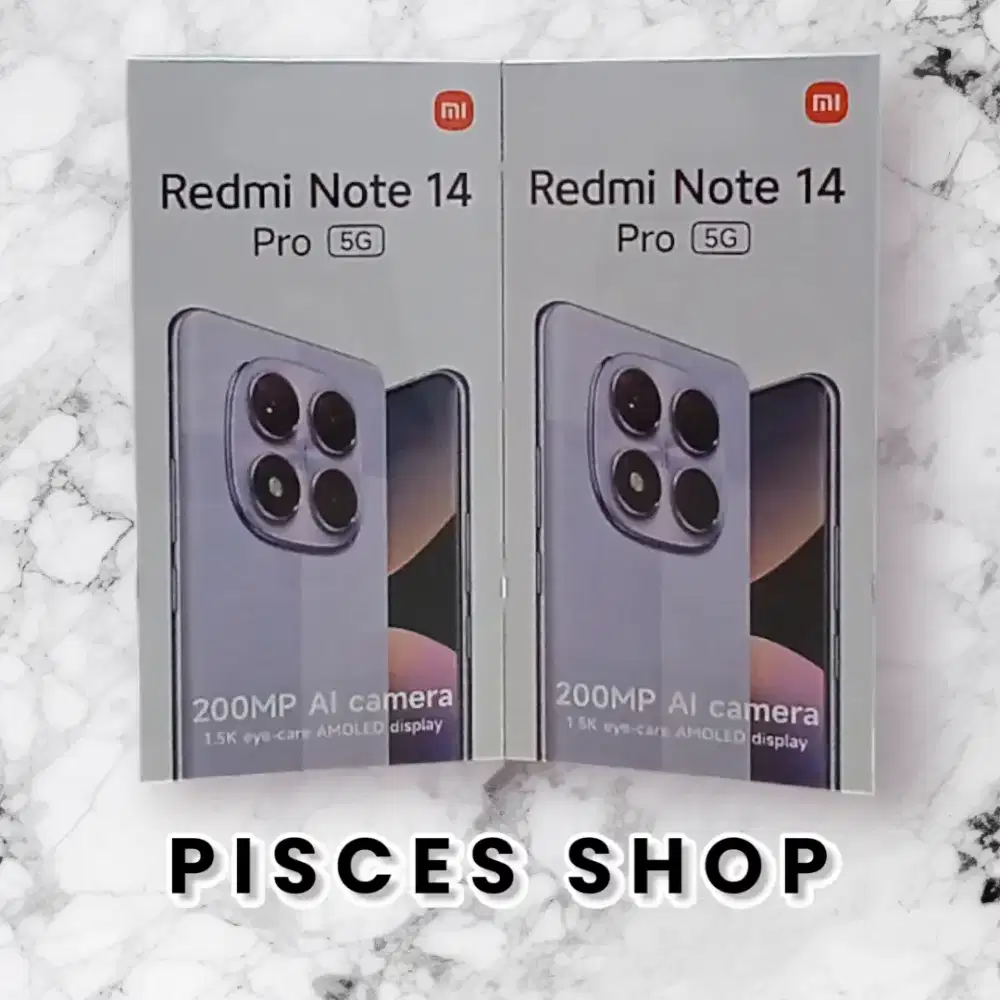 REDMI NOTE 14 PRO 5G RAM 8/256 NEW Segel Garansi Resmi 1 Tahun