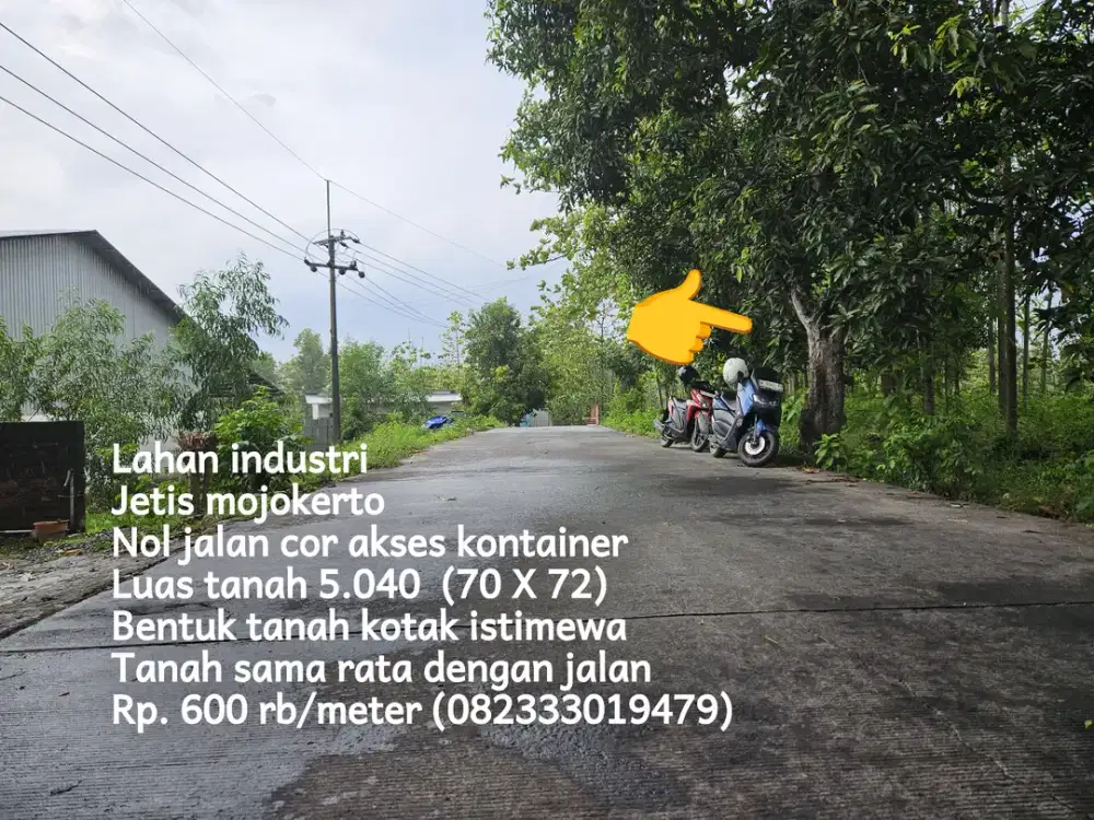 Lahan industri jetis mojokerto