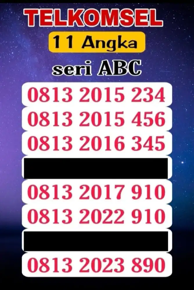 Simpati 11 angka seri abc