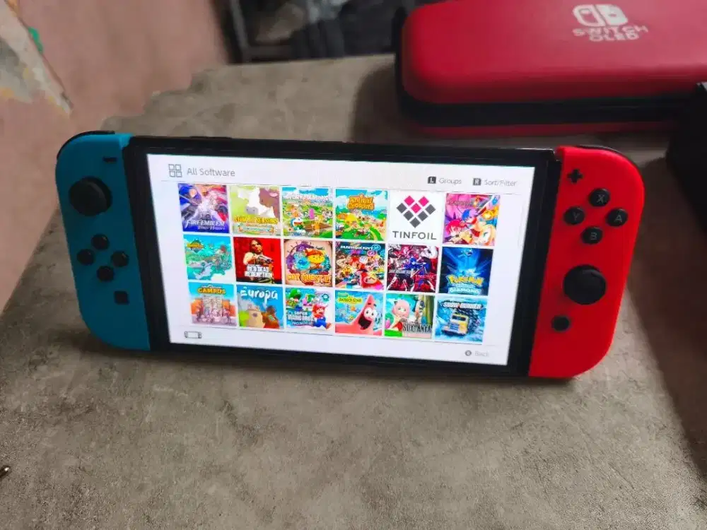 Nintendo switch OLED fullshet no minus pemakaian sendiri
