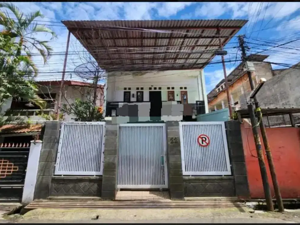 TURUN HARGA Rumah LELANG Murah 2 lantai siap huni Jalan Warung Jambu