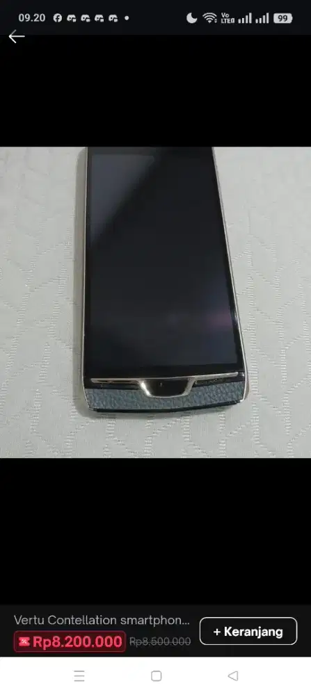 HP Vertu  Constellatiom smartphone  RAM 4 gb