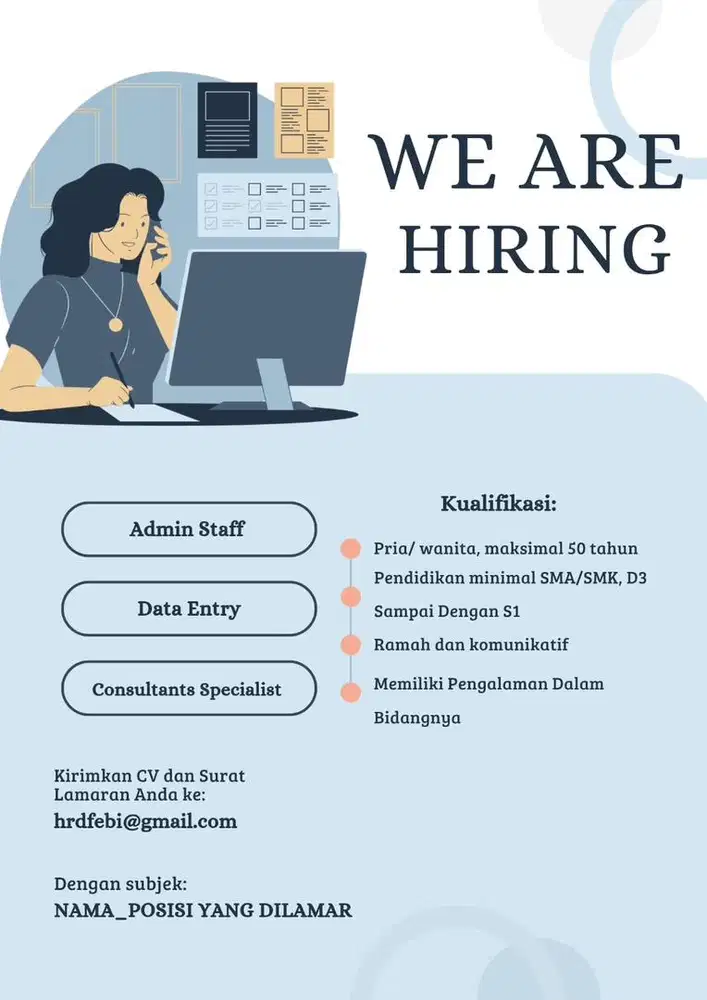 Lowongan pekerjaan buat yang lagi nganggur