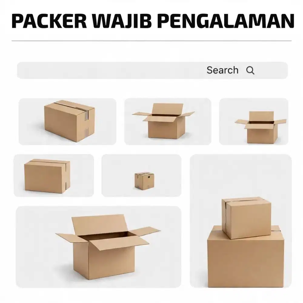 PACKER WAJIB PENGALAMAN 1 TAHUN MINIMAL