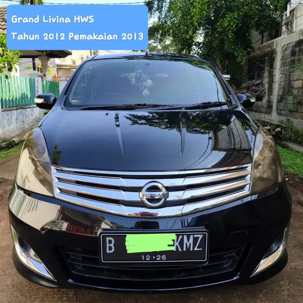 Nissan Grand Livina Tahun 2012 Pemakaian 2013 Istimewa Full Orisinil