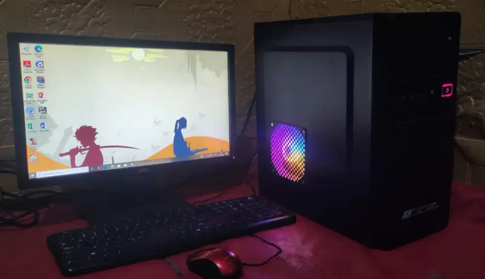 PC Komputer AMD A6 ram 8gb monitor 20 inch