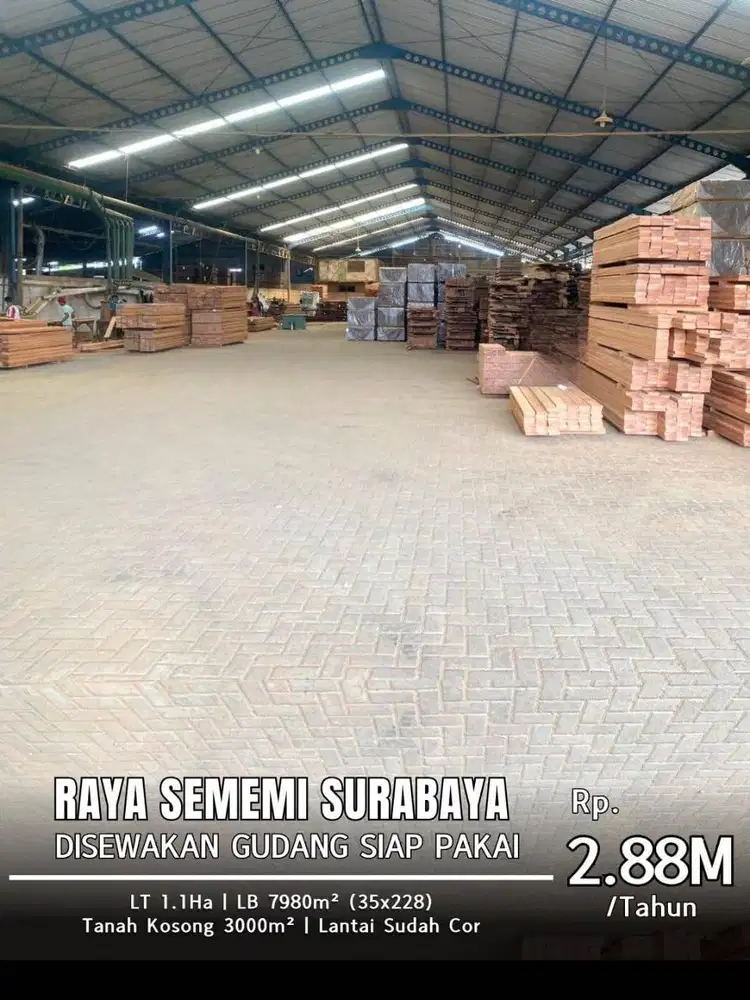 Gudang Siap Pakai Selangkah Menuju SURABAYA BARAT RAYA SEMEMI