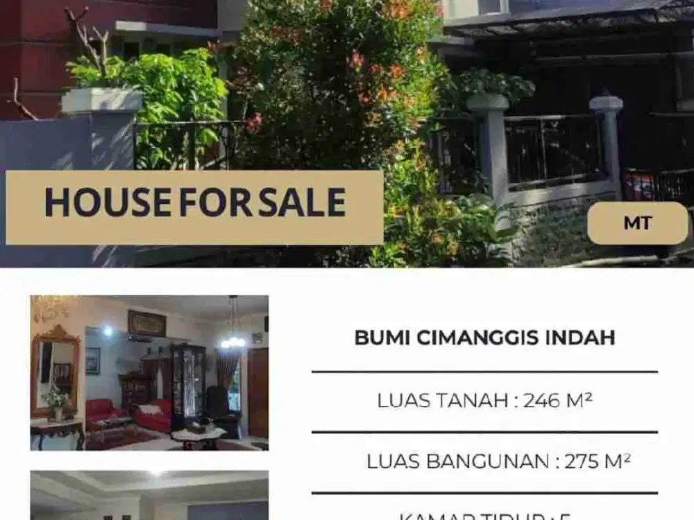 Rumah BESAR di Bumi Cimanggis Indah cluster depan